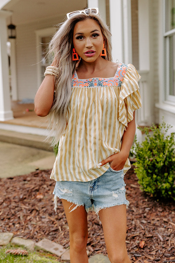 Stroll The Streets Embroidered Top