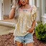 Stroll The Streets Embroidered Top Image - 1