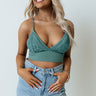 Unwind And Relax Lace Bralette In Dark Pear Image - 1