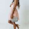Champagne Hangout Rhinestone Purse In Silver Image - 1