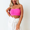 Everyday Essential Seamless Bandeau In Hot Pink Image - 1