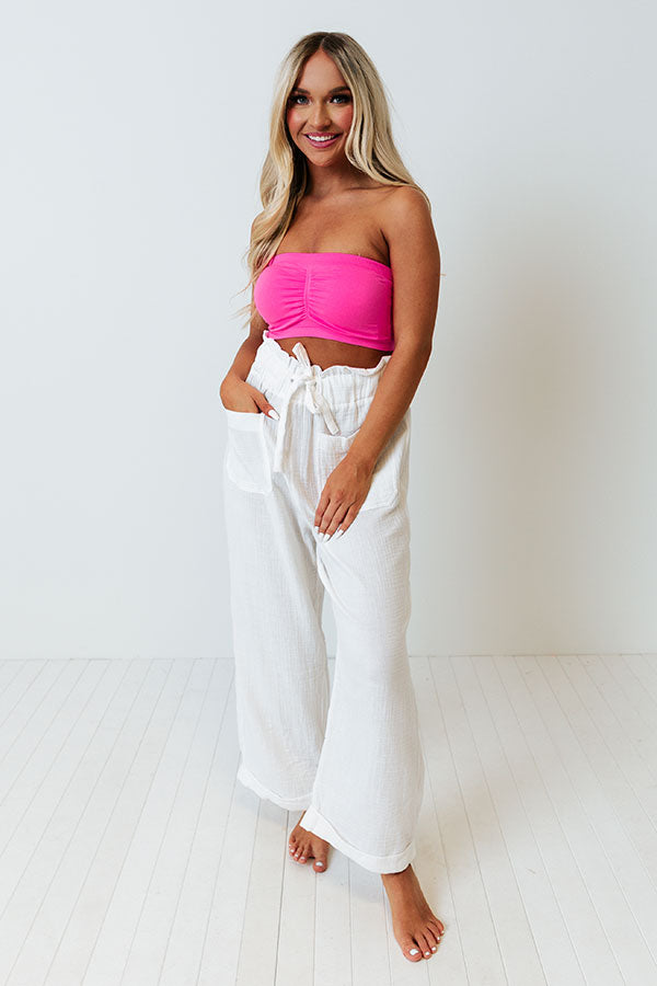 Everyday Essential Seamless Bandeau In Hot Pink Image - 2