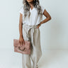 Costal Jam Button Up Top In White Image - 1