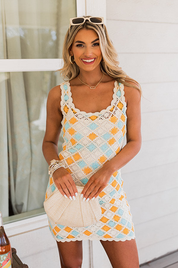 Sunrise Eyes Crochet Dress Image - 4