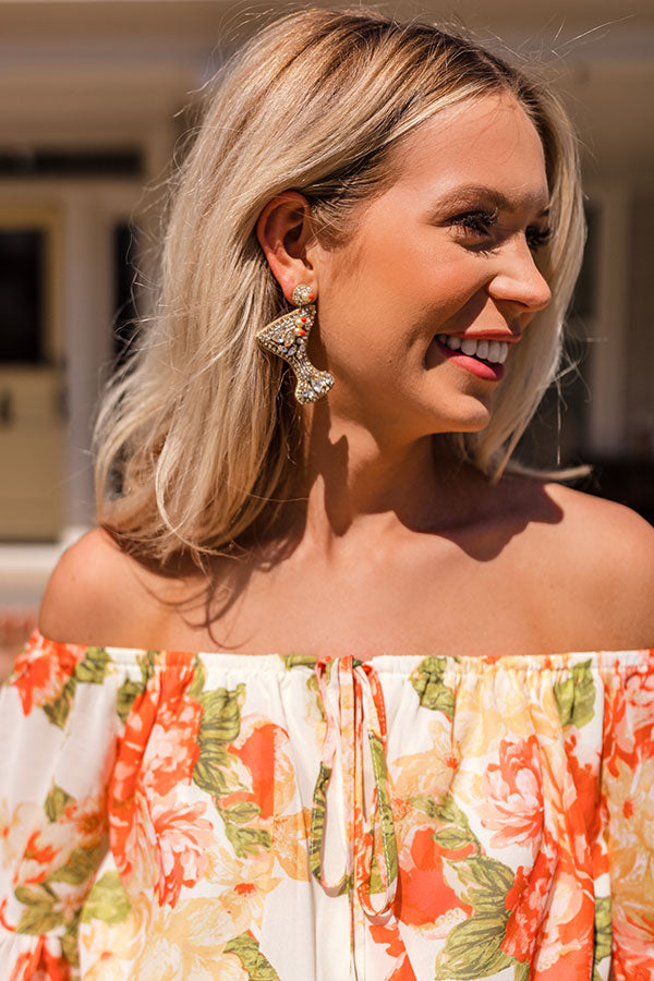Martinis In Manhattan Earrings Image - 1