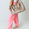 Hop On A Plane Puffer Tote Image - 1