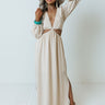 Mood Board Cut Out Maxi In Beige Image - 1