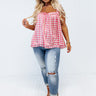 On A Wave Shift Top in Hot Pink Curves Image - 1