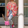 Beach Hustle Floral Shift Tunic In Peach Image - 1