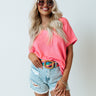 Hopes And Dreams Shift Top In Neon Pink Image - 1