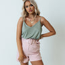 Stylish Vibes Shift Tank in Sage Image - 1