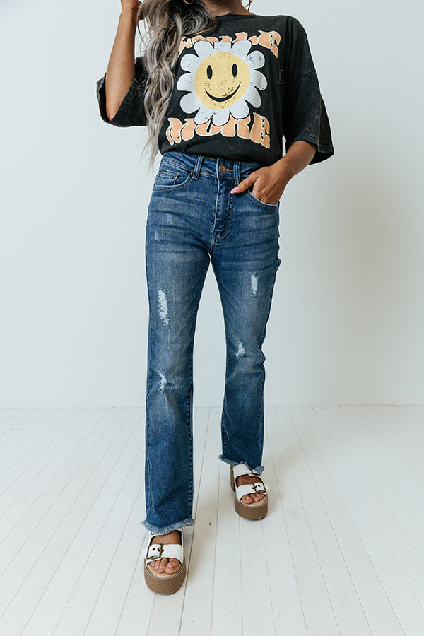 Risen The Mckenna Midrise Ankle Flare In Medium Wash Image - 1
