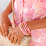 Lucky To Have You Bracelet Set In Pink Image - 1