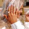 See You Around Woven Headband In White Image - 1