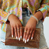 Fashion Talks Clutch In Gold Image - 1