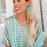 Sprinkle Of Sass Earrings In Turquoise Image - 1