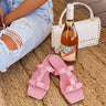 The Roxbury Studded Sandal In Pink Image - 1
