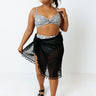 Tanning In Tulum Gingham Bikini Top in Black Curves Image - 1