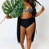 Tanning In Tulum High Waist Bikini Bottom in Black Curves Image - 1