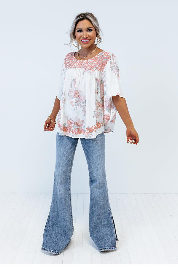Expert In Love Embroidered Top Image - 1