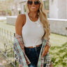 Calmer Days Ribbed Tank In Ivory Image - 1