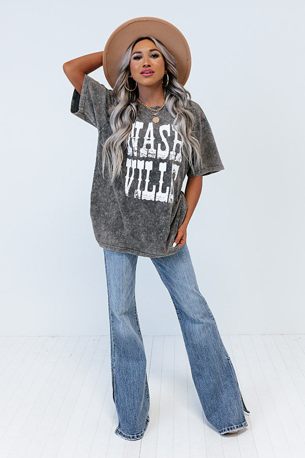 Nashville Mineral Wash Graphic Tee Image - 4