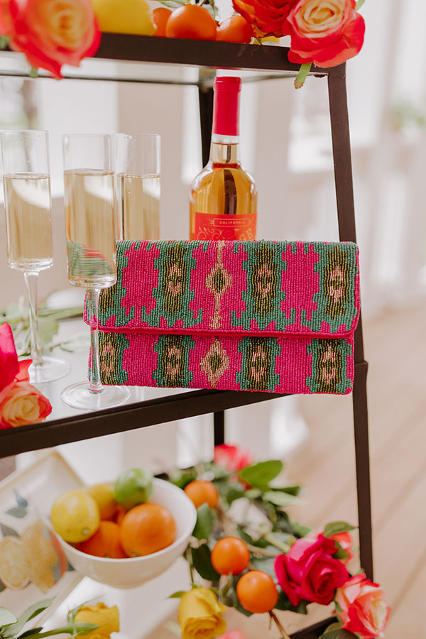 Cuteness On Repeat Beaded Clutch Image - 1