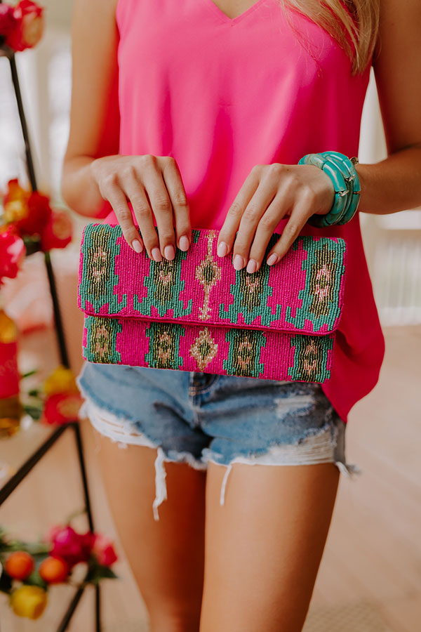 Cuteness On Repeat Beaded Clutch Image - 2