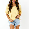 Comfort Calling Shift Tee In Yellow Image - 1