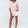 Comfort Calling Shift Tee In Pink Image - 1