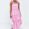 Spring Into Action Gingham Dress In Pink Image - 1