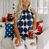 Brunch And Go Shift Top In Navy Image - 1