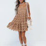 Cuteness On Repeat Lace Dress In Mocha Image - 1