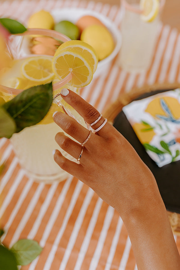 Create Your Dream Life Ring Set In Baby Pink Image - 1