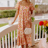Take A Second Floral Midi In Ivory Image - 1