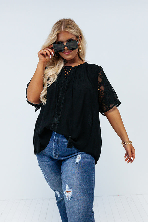 Happy Vibes Shift Top Curves Image - 1