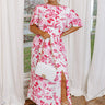 Complete Awe Floral Midi in Fuchsia Curves Image - 1