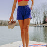 Boat Life Terry Cloth Shorts In Royal Blue Image - 1
