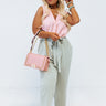 Happier Now Shift Tank In Pink Curves Image - 1
