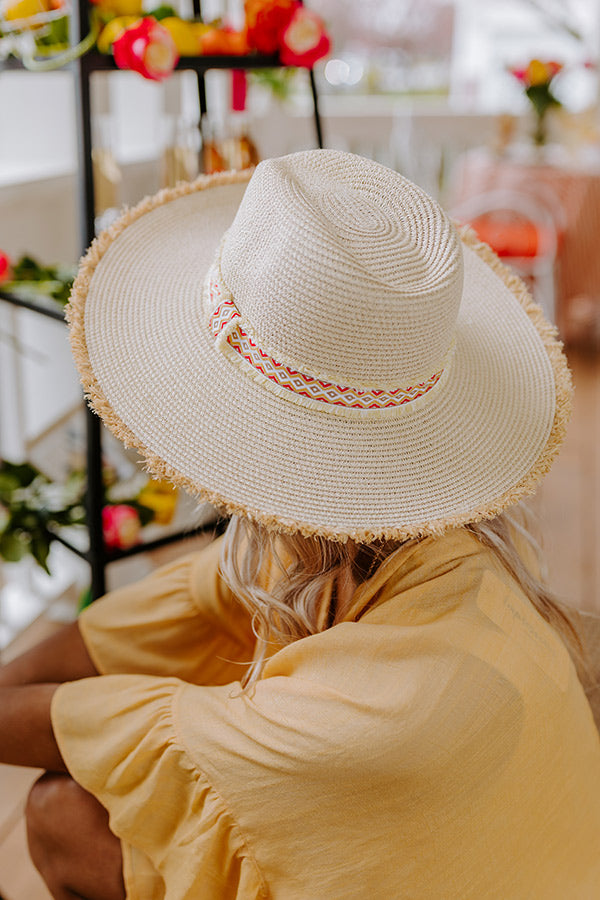 Summer Rhythm Raffia Fedora Image - 2