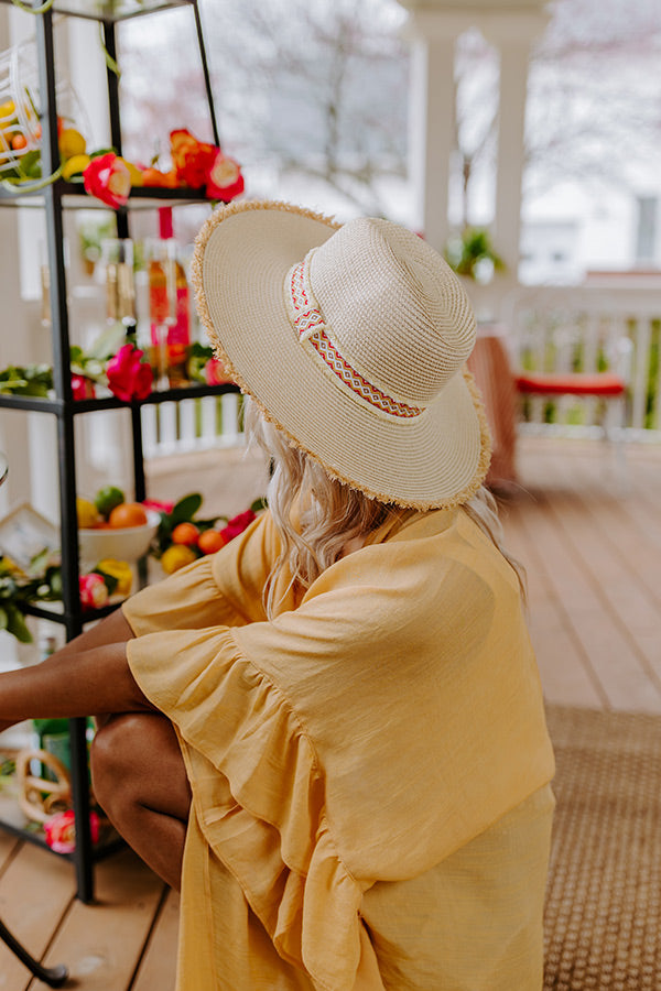 Summer Rhythm Raffia Fedora