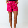 Boat Life Terry Cloth Shorts In Hot Pink Image - 1