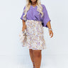 L.A. Lifestyle Shift Top In Lavender Curves Image - 1