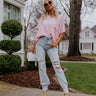 L.A. Lifestyle Shift Top In Pink Image - 1