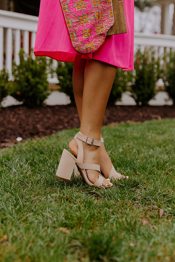 The Reena Faux Nubuck Heel Image - 1