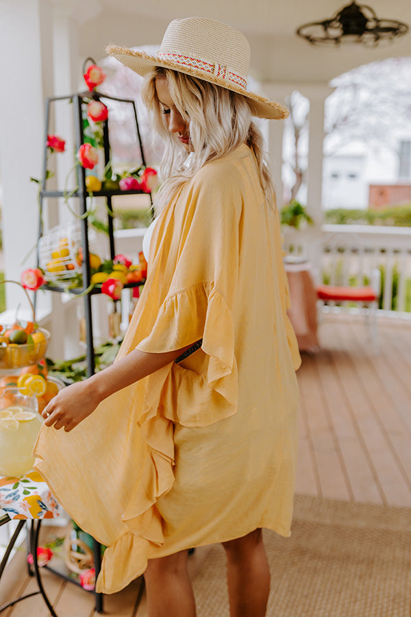 Summer Rhythm Ruffle Overlay In Primrose Yellow Image - 2
