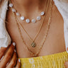 Summer Glow Layered Necklace In Gold Image - 1