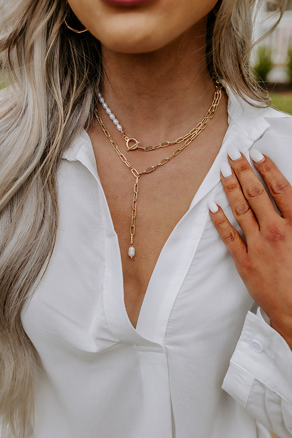 Happy Vibes Layered Necklace Image - 1