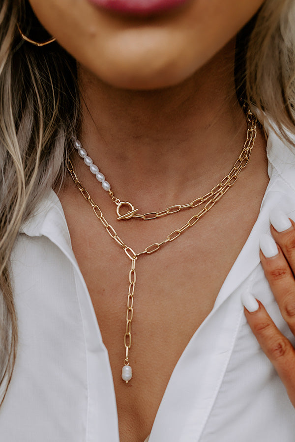 Happy Vibes Layered Necklace Image - 2
