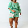 Casual Lake Weekend Paisley Romper Curves Image - 1
